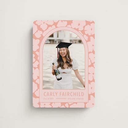 Pink Graduation Announcement