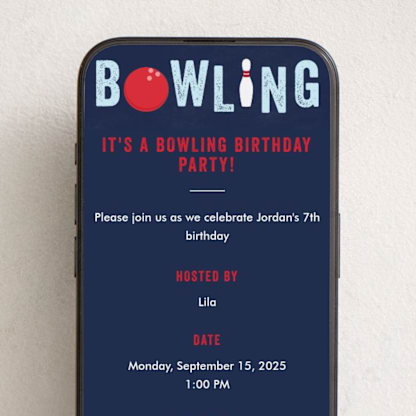 Bowling birthday party