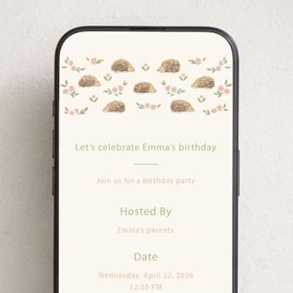 Hedgehog kids Birthday