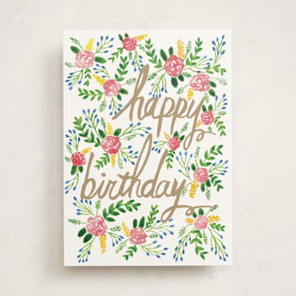 Floral Birthday Card
