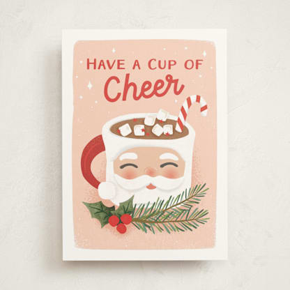 cheerful santa mug