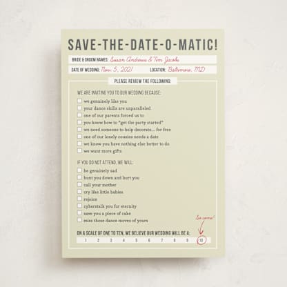 Save-The-Date-O-Matic