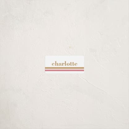 Graphic two-tone name