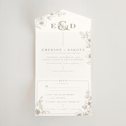 Floral Ampersand Monogram