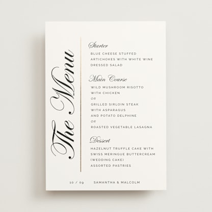 Shaped Menu