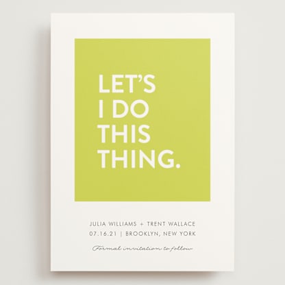 Let's I Do This Thing