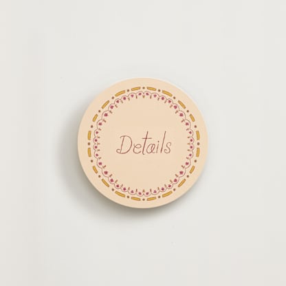 Flower Border Round RSVP