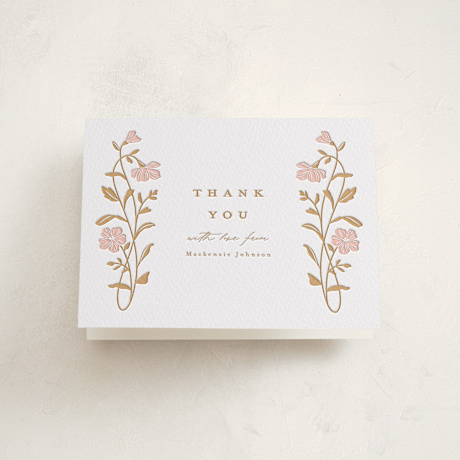 Letterpress Baby Shower Thank You Cards