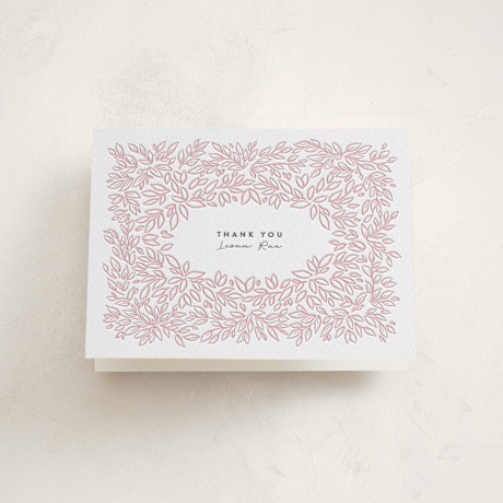 Letterpress Baby Shower Thank You Cards