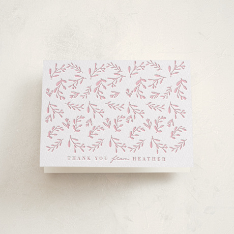 Letterpress Baby Shower Thank You Cards