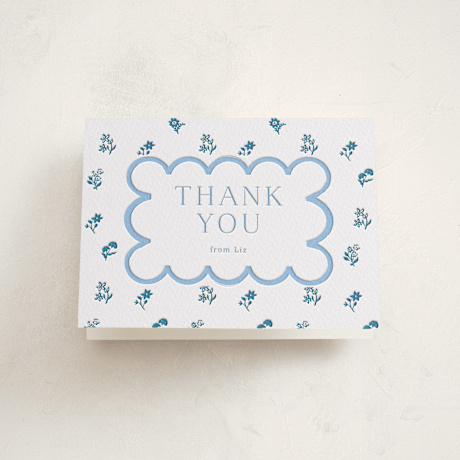 Letterpress Baby Shower Thank You Cards