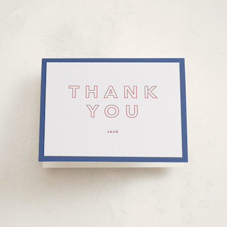 Letterpress Mitzvah Thank You Cards