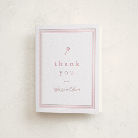 Letterpress Baby Shower Thank You Cards