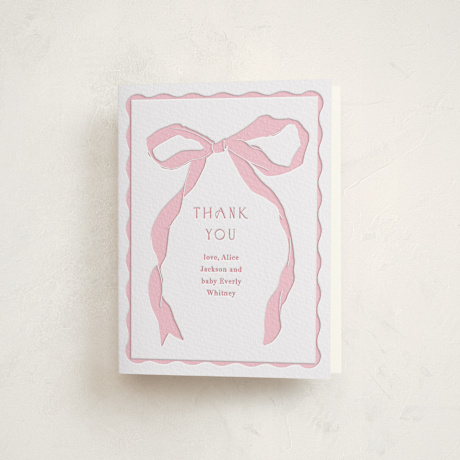 Letterpress Baby Shower Thank You Cards