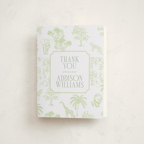 Letterpress Baby Shower Thank You Cards