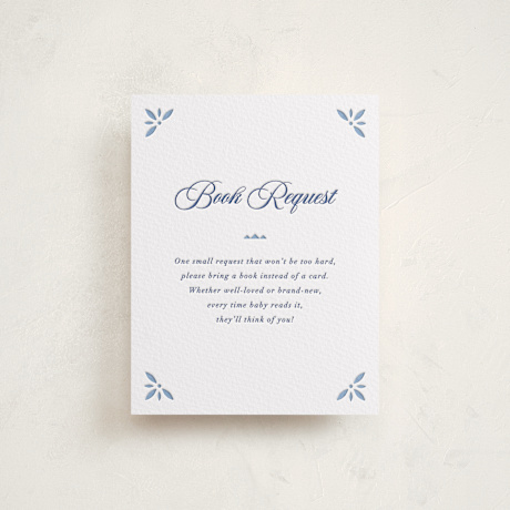 Letterpress Baby Shower Insert Cards