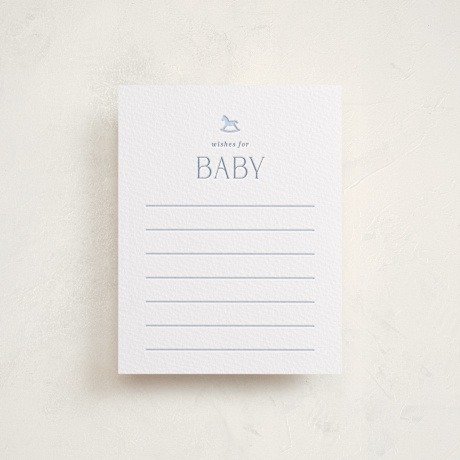 Letterpress Baby Shower Insert Cards