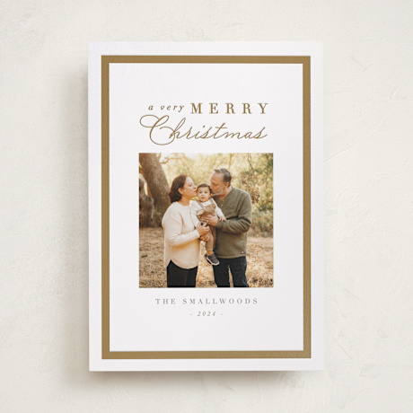 Letterpress Holiday Photo Cards