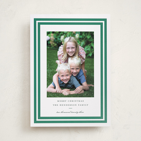 Letterpress Holiday Photo Cards