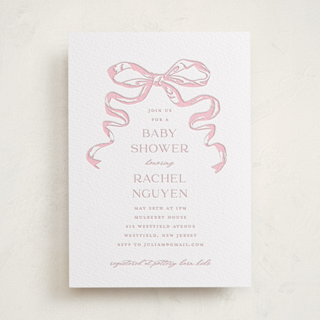 Letterpress Baby Shower Invitations
