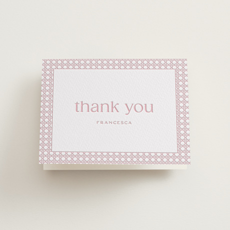 Letterpress Bridal Shower Thank You Cards