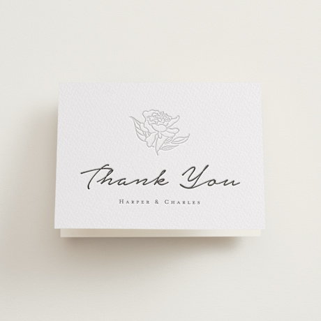 Letterpress Wedding Thank You Cards