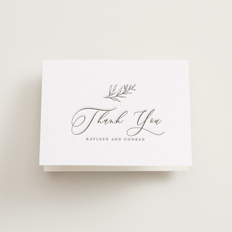 Letterpress Wedding Thank You Cards