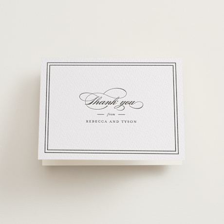 Letterpress Wedding Thank You Cards