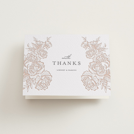 Letterpress Wedding Thank You Cards