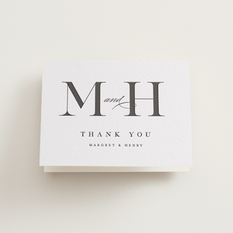 Letterpress Wedding Thank You Cards