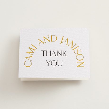 Letterpress Wedding Thank You Cards