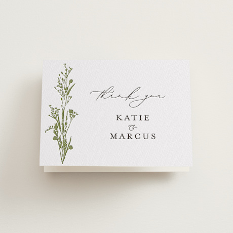 Letterpress Wedding Thank You Cards