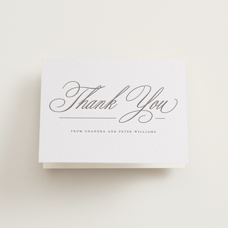 Letterpress Wedding Thank You Cards