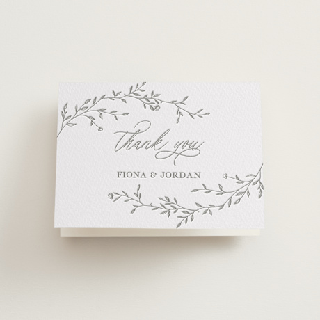 Letterpress Wedding Thank You Cards