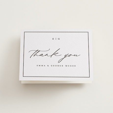 Letterpress Wedding Thank You Cards