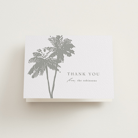 Letterpress Wedding Thank You Cards