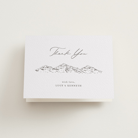 Letterpress Wedding Thank You Cards