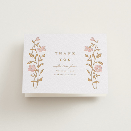 Letterpress Wedding Thank You Cards