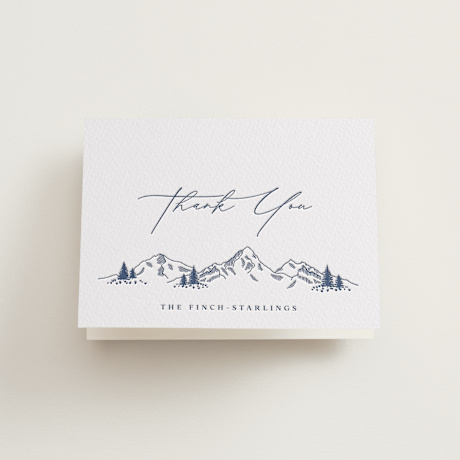 Letterpress Wedding Thank You Cards