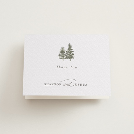 Letterpress Wedding Thank You Cards