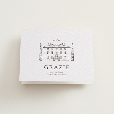 Letterpress Wedding Thank You Cards