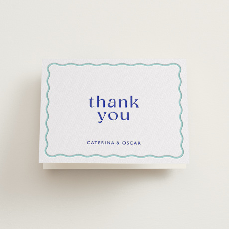 Letterpress Wedding Thank You Cards