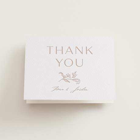 Letterpress Wedding Thank You Cards