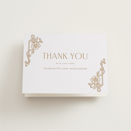 Letterpress Wedding Thank You Cards