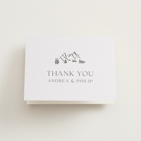 Letterpress Wedding Thank You Cards