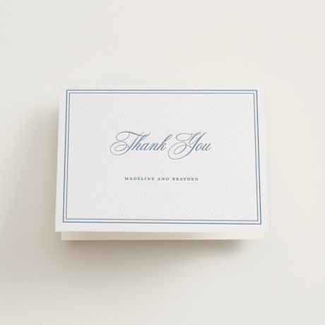 Letterpress Wedding Thank You Cards