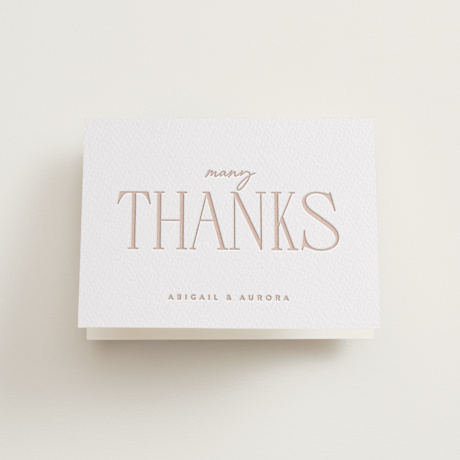 Letterpress Wedding Thank You Cards