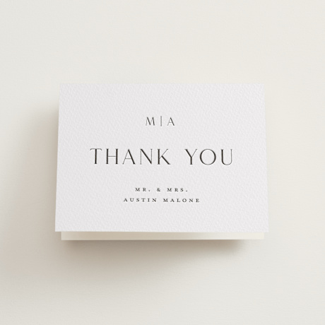 Letterpress Wedding Thank You Cards