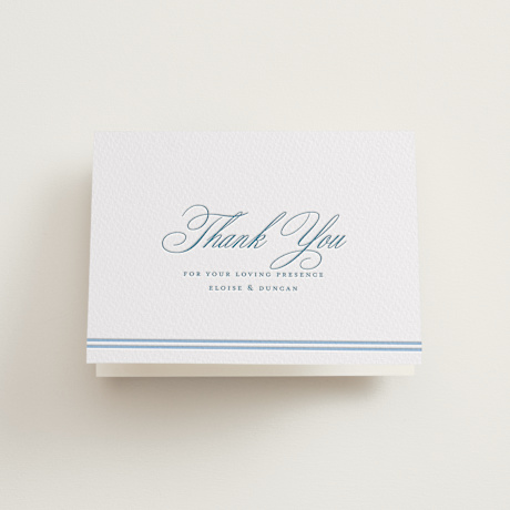 Letterpress Wedding Thank You Cards