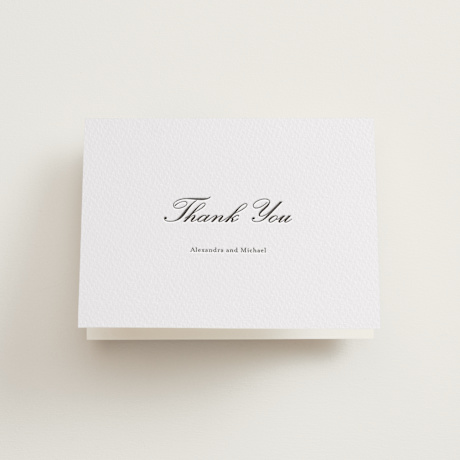 Letterpress Wedding Thank You Cards